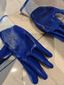 星宇 浸胶劳保手套 丁腈系列耐磨耐油耐酸碱胶皮挂胶 工业工地工作木工电工汽修建筑防护手套 6付 白纱蓝 N518【拆包卖略贵一点点】 实拍图
