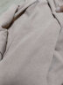泽荃（ze quan）纯色长袖T恤男青年圆领加大码打底衫双面绒德绒秋衣男士卫衣潮流 小字母/驼色 M适合体重100-120斤 实拍图
