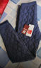 雅鹿【绵羊毛裤】高腰保暖裤男加厚款秋冬大码秋裤男款女款修身棉裤 男款【蓝色】真羊毛填充 4XL 【160-170斤】 实拍图
