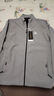 罗蒙（ROMON）夹克男潮流秋冬季商务行政立领宽松休闲防风外套男装JK83灰色M 实拍图