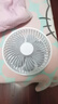 Hulker 大扇面桌面小风扇USB可充电台式办公室学生宿舍床头大风力便携电风扇 升级七叶羽静音风扇 【折叠款】3600电池/带定时功能 实拍图