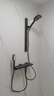 惠达（HUIDA）卫浴淋浴花洒家用卫生间浴室出租房公寓小户型简约简易花洒无顶喷 [枪灰恒温]精铜琴键大置物DW977 实拍图