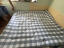 洁丽雅（Grace）床褥软垫舒适透气软垫四季可折叠防滑垫双人床褥1.8米床 蓝格 实拍图