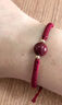 石传百世朱砂手串本命年红绳手链手工编织转运珠护身符情侣本命年蛇年礼物 实拍图
