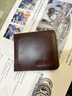 班亚奴（banyanu）钱包男士横款真皮超薄2025新款皮夹简约牛皮驾驶证钱夹卡包一体男 咖啡色-三,折款（复古头层牛皮） 实拍图
