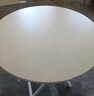费林斯曼【销量NO.1】折叠桌桌子折叠户外折叠餐桌电脑桌饭桌麻将桌吃饭桌 【免安装】单圆桌-白枫木 现代简约 实拍图