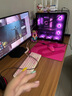 喜米莱【热卖款式】电动升降桌电脑电竞桌台式学习书桌实木办公直播桌子 【单电机】胡桃色+黑腿18mm桌面 长160宽70高75cm 实拍图
