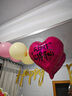 多美忆 生日场景布置女孩生日气球装饰周岁快乐室内布置成人粉色亮片1对 实拍图