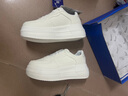 回力女鞋厚底板鞋潮流百搭小白鞋子女休闲运动鞋 1799 白/灰 37 实拍图
