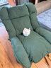 代斯克枫叶摇椅麂皮三折叠法式中古单人位客厅功能沙发轻奢摇摇椅躺椅 墨绿色三折叠摇椅【亲肤麂皮绒】 冬夏两用可拆洗 实拍图
