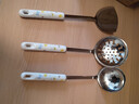 炊大皇304不锈钢锅铲汤勺漏勺三件套陶瓷手柄加厚炒菜铲子铲勺套装 实拍图