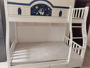 圣伯顿上下铺双层床实木儿童床姐弟互不打扰上下床高低床双人子母床 爬梯+书架+双抽+床垫 上100下120 实拍图