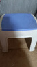 好尔塑料凳子加厚成人家用板凳防滑换鞋凳子方凳高30cm蓝色1个装 实拍图