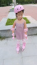 迪士尼（Disney）草莓熊轮滑鞋儿童溜冰鞋女童旱冰鞋专业直排轮可调送礼物 实拍图