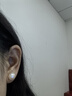 黛米极简系列11-12mm无核淡水珍珠耳钉S925银素耳饰送女友生日礼物 实拍图