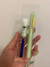 晨光（M&G）文具热可擦钢笔套装EF尖3.4mm口径可替换墨囊钢笔学生写字钢笔墨水笔易擦晶蓝色HAFP2749考试必备 实拍图