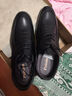 波图蕾斯英伦男士商务休闲鞋正装皮鞋男系带耐磨通勤婚鞋男 9829 黑色 45 实拍图