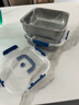 【网红品】不锈钢保鲜盒加厚带盖子全密封冰箱收纳盒户外便当饭盒 热卖【特大号】蓝色2500ml 实拍图