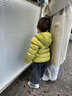 巴拉巴拉童装儿童羽绒服两件套男童女童宝宝冬装连帽外套 绿白色调00341 110 充绒量35g 实拍图