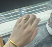 周生生素圈光身面活口泥鳅背开口黄金戒指 足金情侣结婚对戒09141R计价 7.95克(含工费160元) 实拍图