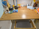 Aooboy日本高品质儿童学习桌写字桌可升降学生书桌家用大白桌实木电脑桌 原木色桌子 120*70cm 实拍图