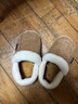 牧童儿童棉拖鞋男冬加绒保暖家居鞋室内软底亲子包跟棉鞋女 栗子棕210 实拍图