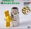 伟星燃气阀 热水器全铜球阀燃气管用 蝶柄 插口内外丝阀门燃气灶 4分内外丝燃气阀（热水器） 实拍图