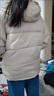 连帽短款棉衣女冬季韩版宽松学院风棉服外套撞色百搭面包服J601 米白色 L （115-130斤） 实拍图