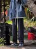 查佰伦 CHELDBAILANNC牛仔裤男士春夏季直筒裤子男宽松百搭潮流港风阔腿裤休闲长裤子 浅蓝【主图款】 XL 【建议120-135斤】 实拍图