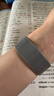 ESCASE适用苹果手表表带 iwatch SE3米兰尼斯磁吸搭扣表带支持Apple Watch11/SE2/9/8 41/40/38mm银色 实拍图