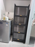 摩基厨房置物架落地置物柜收纳用具餐边橱柜微波炉多功能储物碗柜子 五层长50宽42高144【高级灰】 实拍图