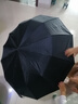 24骨全自动雨伞防紫外线遮阳防晒伞防风防雨防紫外线 黑色 实拍图