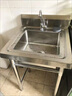 商用不锈钢水槽单双三水槽池洗菜盆洗碗消毒池食堂厨房家用 双池100X50X80cm06厚 实拍图