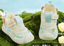 婧麒（JOYNCLEON）婴儿凉鞋宝宝学步鞋软底防滑网面单鞋透气男女宝网鞋婴儿机能鞋 兰月白Jbx178078 19 码(内长14cm脚长13.5cm) 实拍图