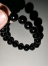 石玥珠宝精品12mm乌金天然黑曜石手串本命年转运珠佛珠水晶手链男女士款 实拍图