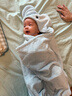 bc babycare新生婴儿绒款带帽浴巾柔吸水速干宝宝儿童洗澡浴袍盖毯儿童浴巾 【新款首发】埃利考拉（105*105cm） 实拍图