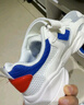 鸿星尔克（ERKE）童鞋中性大小童休闲鞋大网孔透气运动鞋微晶白/星际蓝32 实拍图