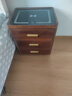 虎牌保险柜家用小型床头柜智能无线充电隐形式保险箱高55cm 全钢防盗保管箱 【爆款】桃木色（无线充电+三色灯光+USB充电口） WiFi款（远程解锁/指/触控密码/钥匙） 实拍图