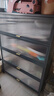 帅仕（shuaishi）厨房用具置物架落地多层餐边柜收纳碗柜家用橱柜微波炉烤箱储物柜 【升级特厚】灰5层100长42深 实拍图