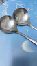 驰诺304汤勺韩式食品级家用大号勺子盛汤长柄大勺子粥勺加厚火锅勺 银色【2支装】 实拍图