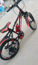 凤凰（Phoenix）儿童自行车山地车男女学生脚踏车6-15岁童车 霸道 黑红色 22寸 实拍图