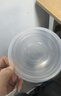 美丽雅 一次性饭盒圆形360ml*50套 汤碗酱料打包碗吸塑密封加厚带盖透明 实拍图