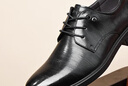 海澜之家HLA皮鞋男士商务休闲秋冬德比正装鞋子男H135/H171 黑色39 实拍图