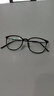 目匠 复古近视眼镜男女款 防辐射眼镜框超轻眼镜架文艺潮护目镜 2212 亮黑色 单镜架 可试戴 实拍图