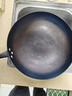 阎铁匠章丘炒锅铁锅家用炒菜锅锻打老式物理不粘锅无涂层木把锤印已开锅 锤印木把款34CM 34cm 实拍图