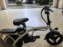 绿源【向往的生活推荐品牌】电动自行车新国标代驾折叠电动车超长续航铝合金锂电池助力电瓶车 航空版白色-25A-纯电75公里 实拍图