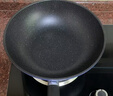 九阳（Joyoung）炒锅不粘锅麦饭石色平底炒菜锅牛排煎锅电磁炉燃气灶通用30cm 实拍图