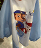 汪汪队立大功（PAW PATROL）儿童罩衣防水画画衣围裙吃饭围兜长袖幼儿园反穿衣1161蓝色S 实拍图