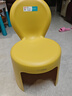 禧天龙 家用塑料福娃椅  亮丽黄 耐磨稳固儿童凳椅子  安全加厚靠背凳 实拍图