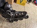 斯威（SWAY）轮滑鞋成人男女溜冰鞋休闲平花专业滑轮鞋大学生初学者滑冰旱冰鞋 黑【一体支架+安全头盔护具+包】 42 日常鞋码(42-44) 实拍图